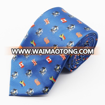 Factory 100% Polyester Printing Custom Logo Necktie